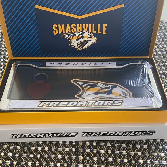 nissan Other - License Plate Frame - Blue and Gold